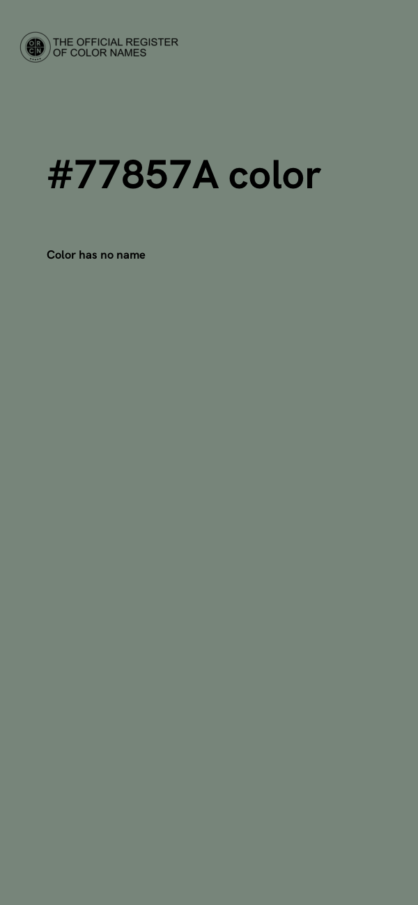 #77857A color image