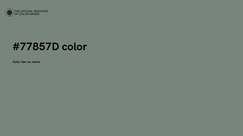 #77857D color image