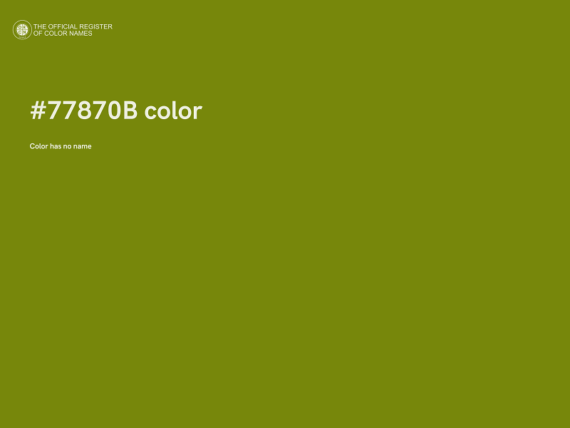 #77870B color image