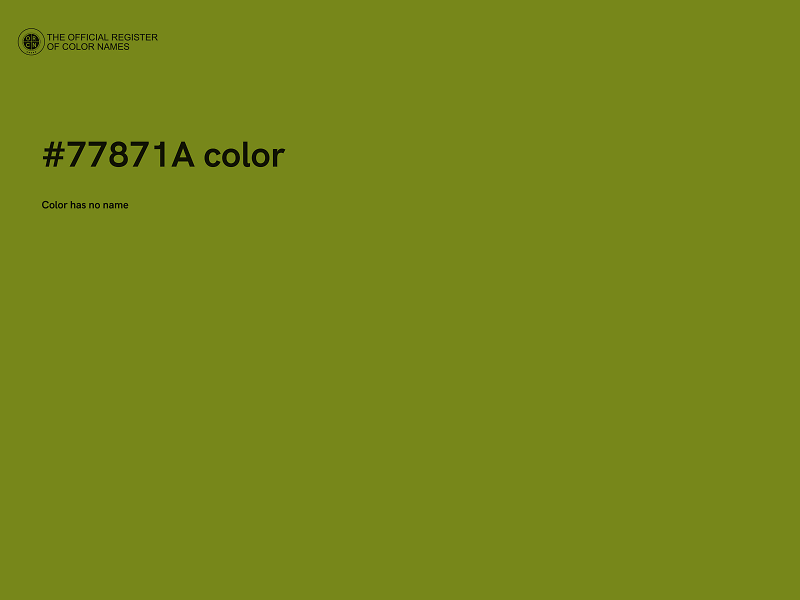 #77871A color image