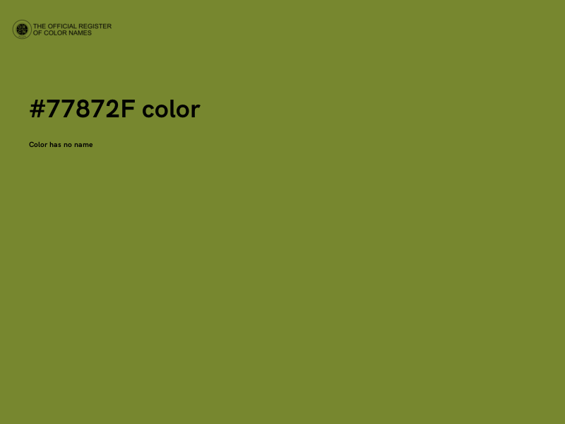 #77872F color image