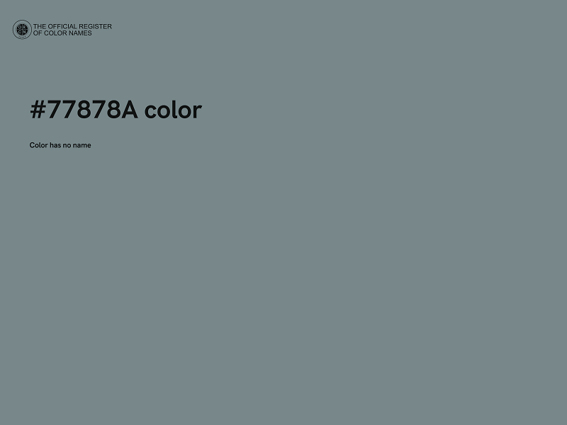 #77878A color image