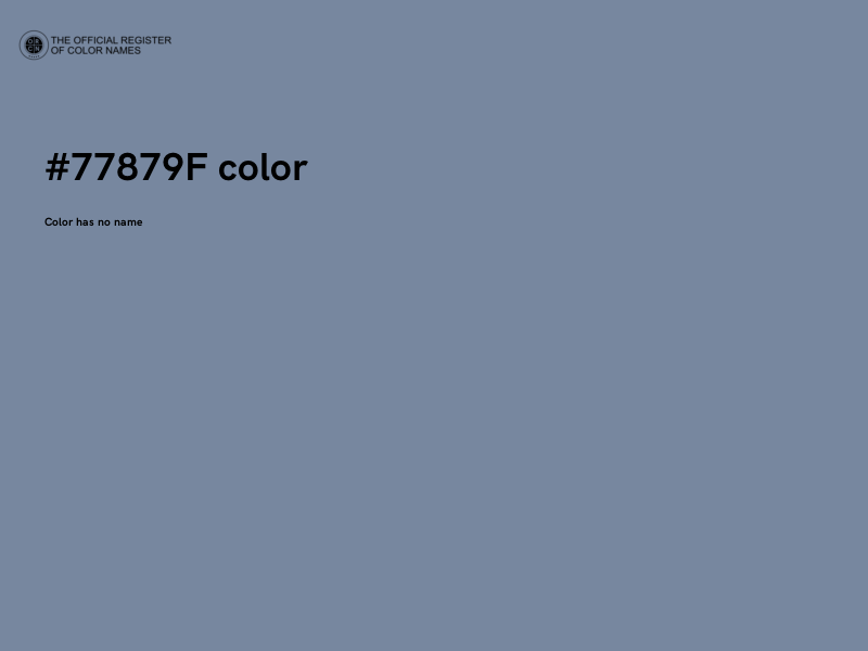 #77879F color image