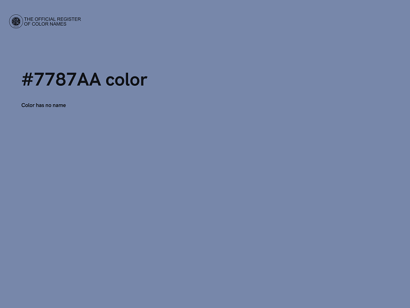 #7787AA color image