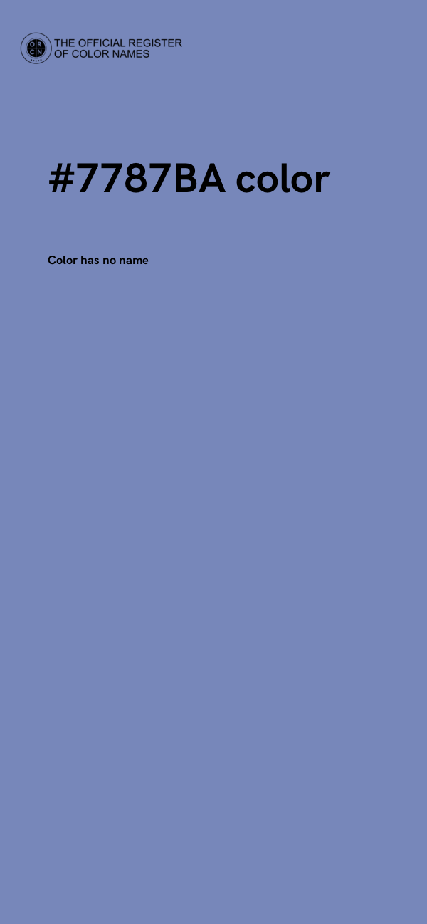 #7787BA color image