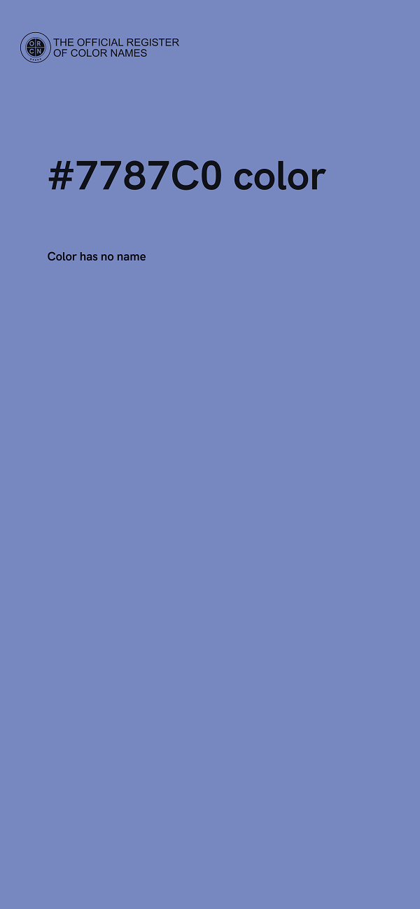 #7787C0 color image