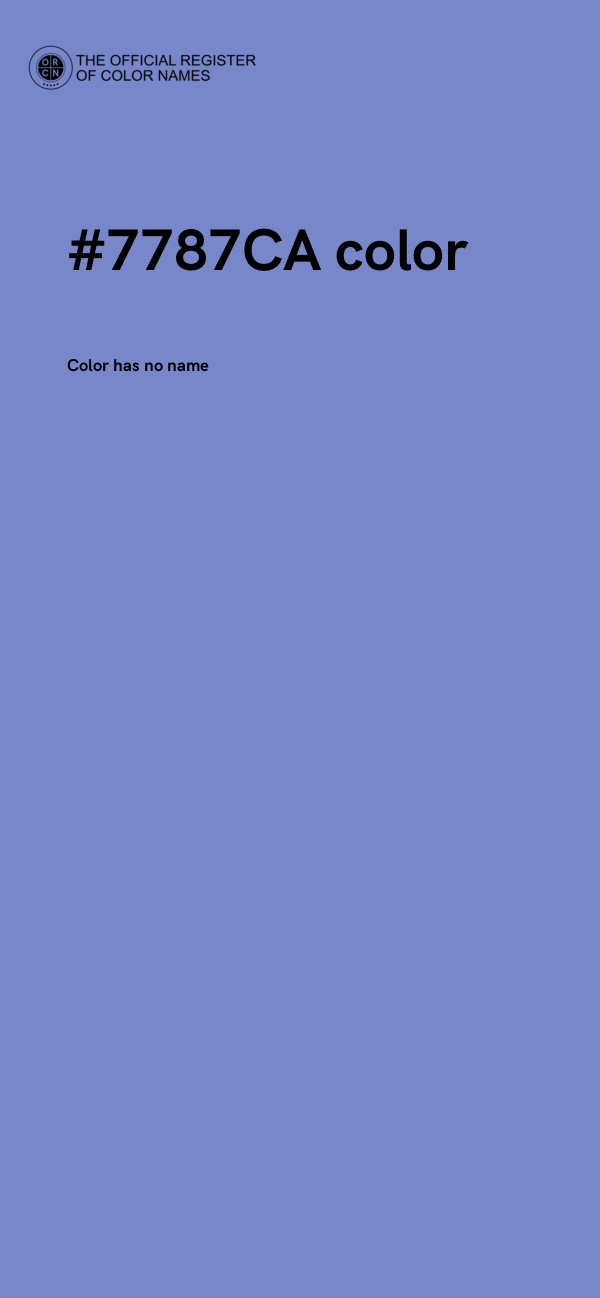 #7787CA color image