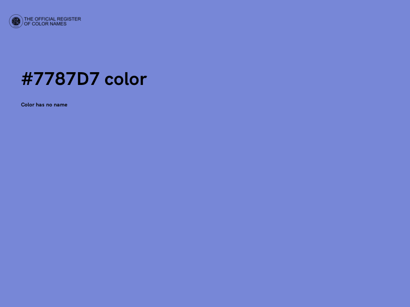 #7787D7 color image