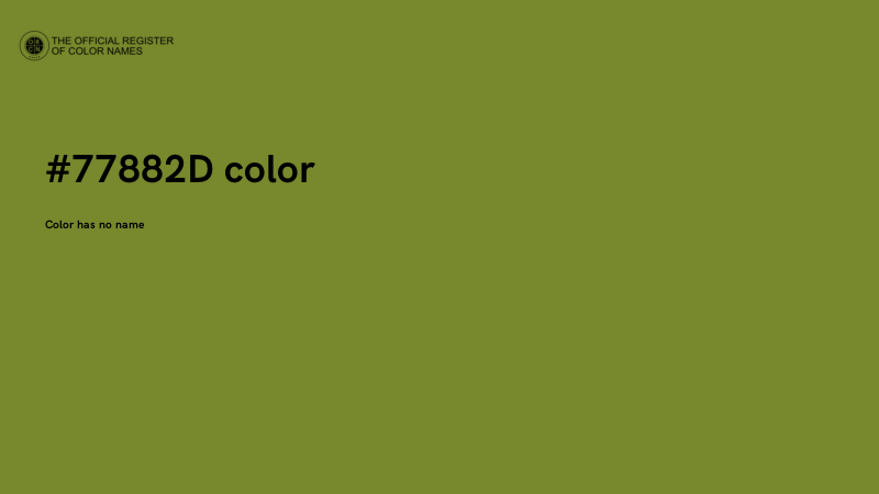 #77882D color image