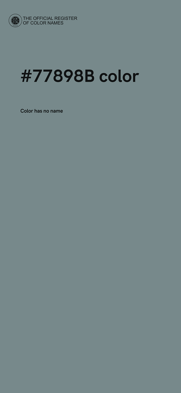 #77898B color image