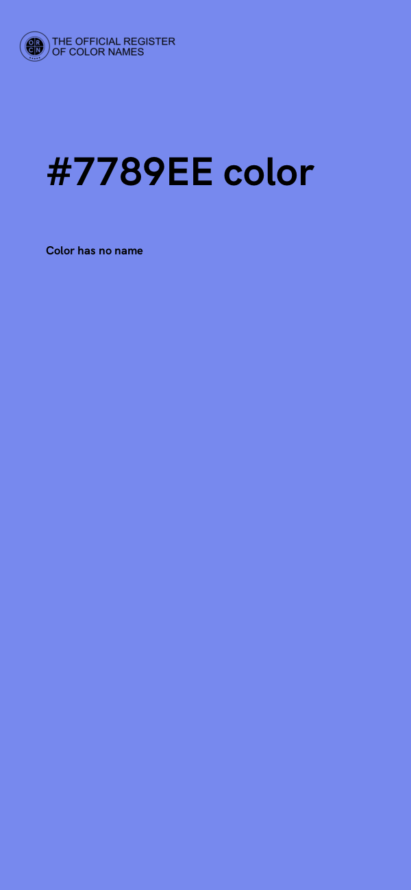 #7789EE color image
