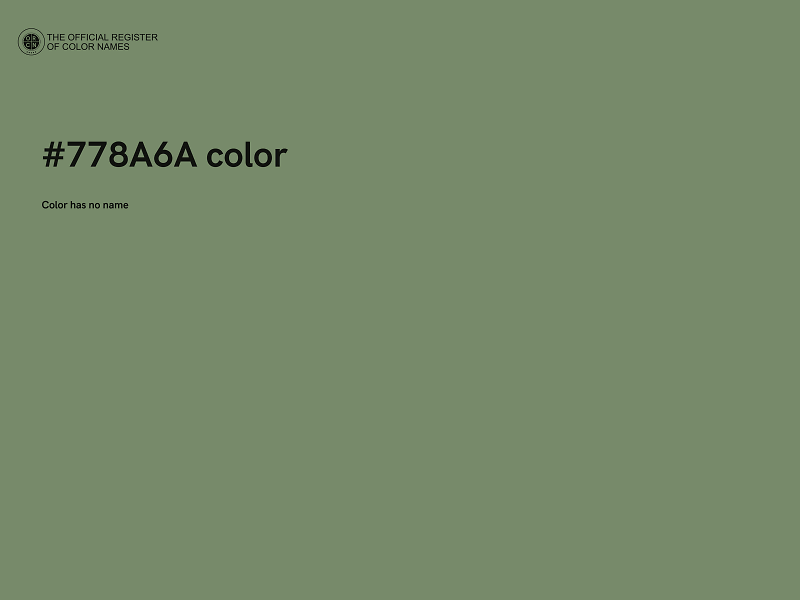 #778A6A color image