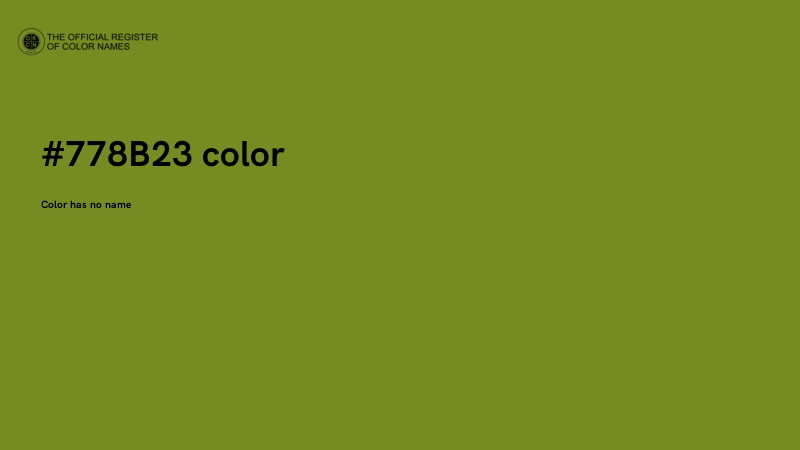 #778B23 color image