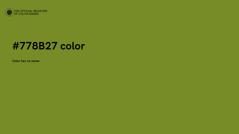 #778B27 color image
