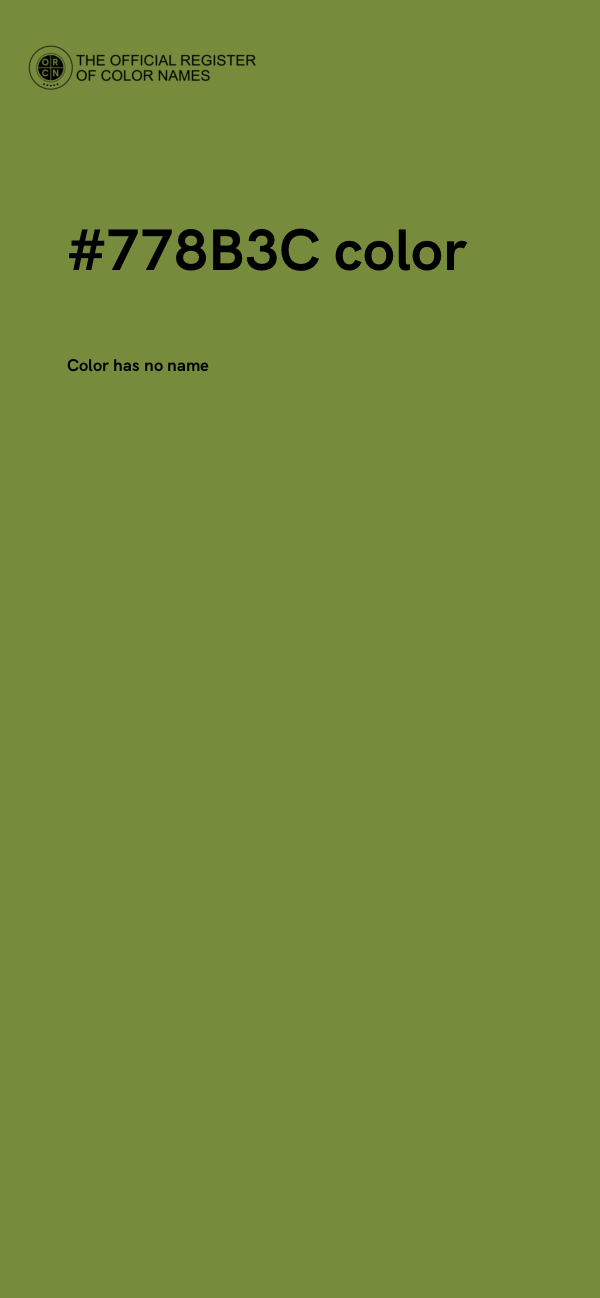 #778B3C color image