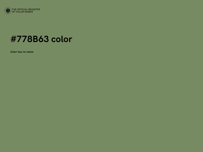 #778B63 color image