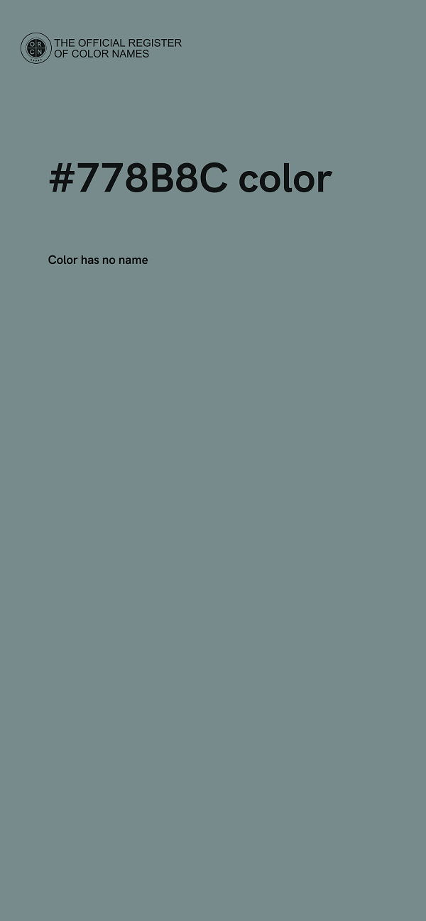 #778B8C color image