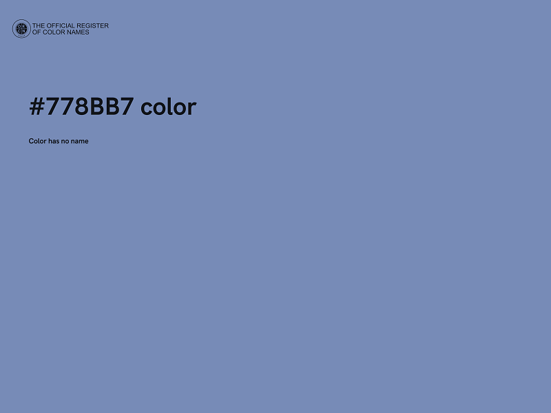 #778BB7 color image