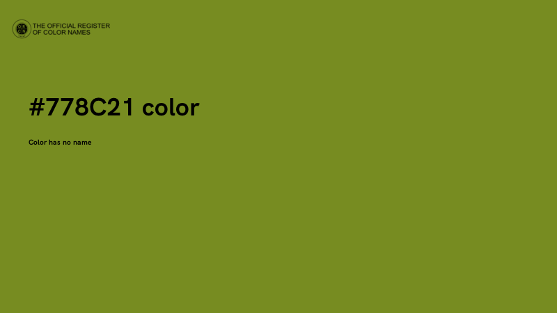 #778C21 color image