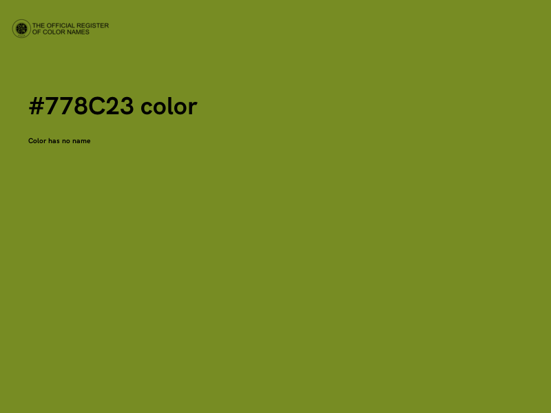 #778C23 color image