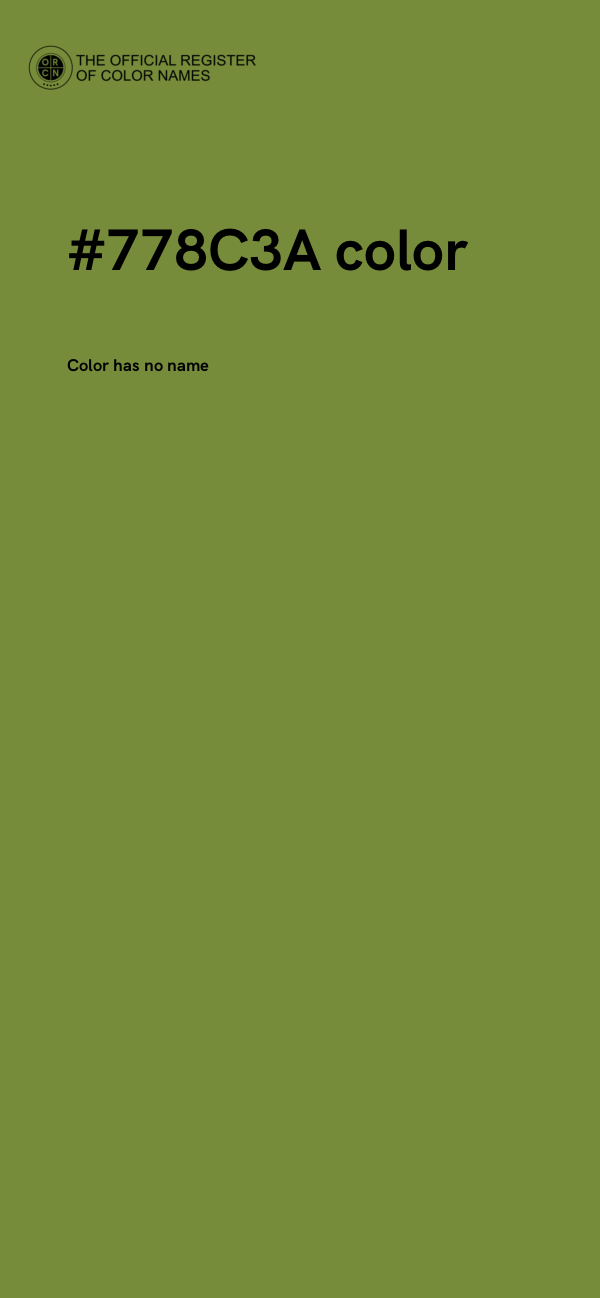 #778C3A color image
