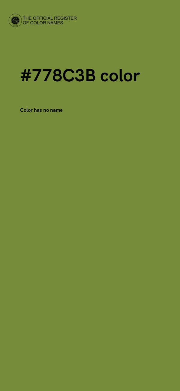 #778C3B color image