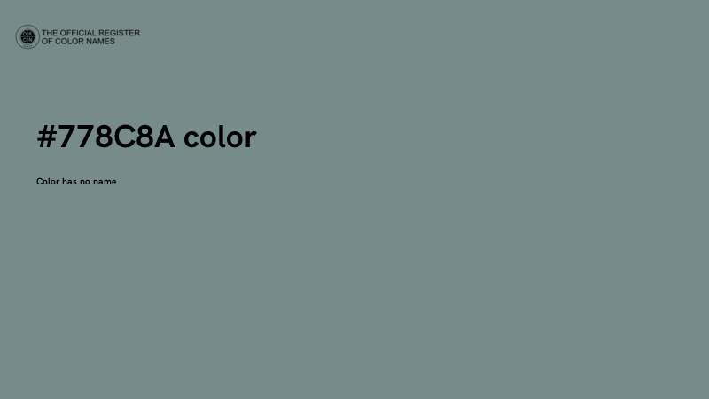 #778C8A color image