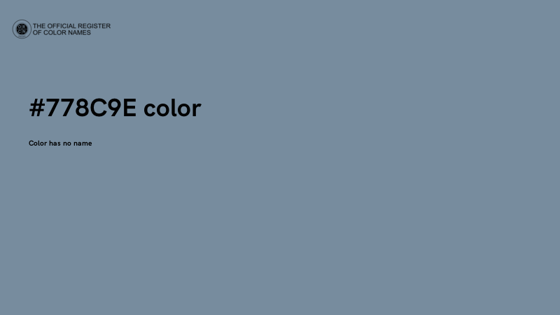 #778C9E color image