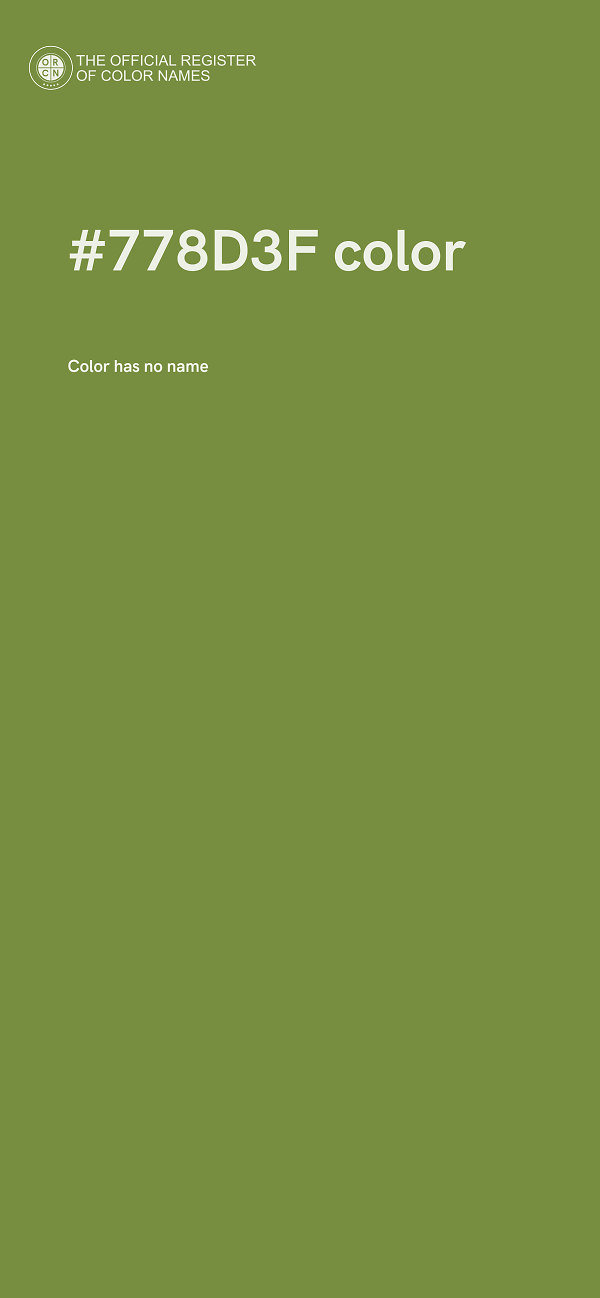 #778D3F color image