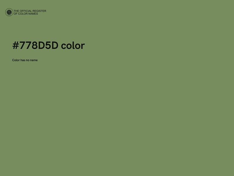 #778D5D color image