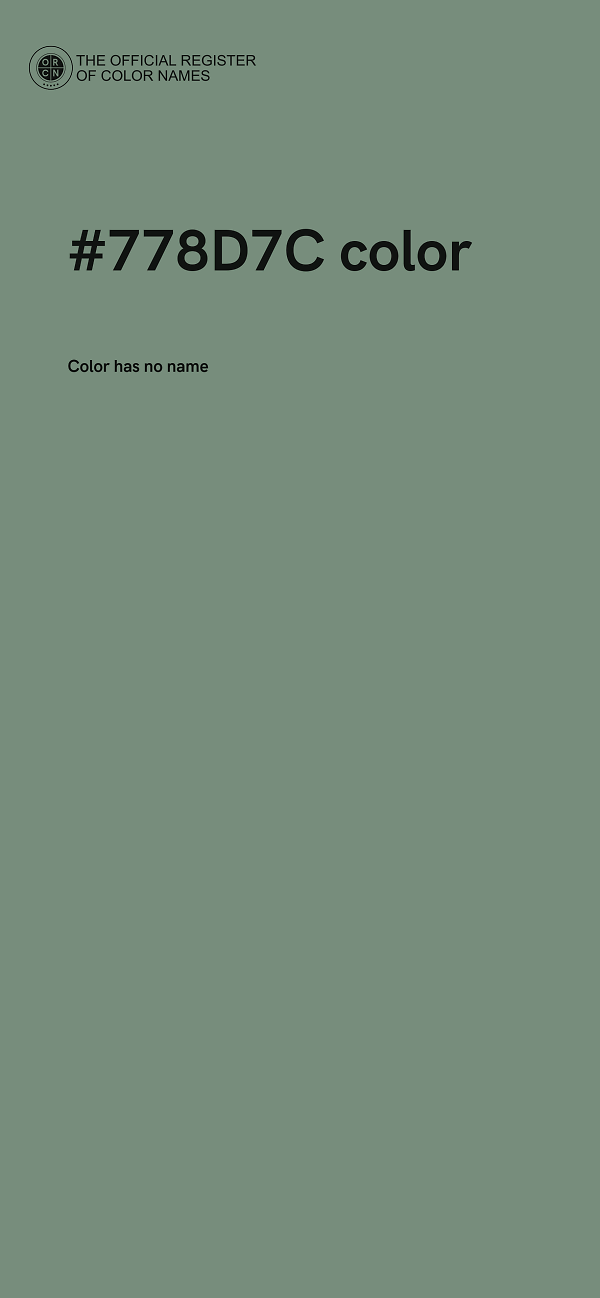 #778D7C color image
