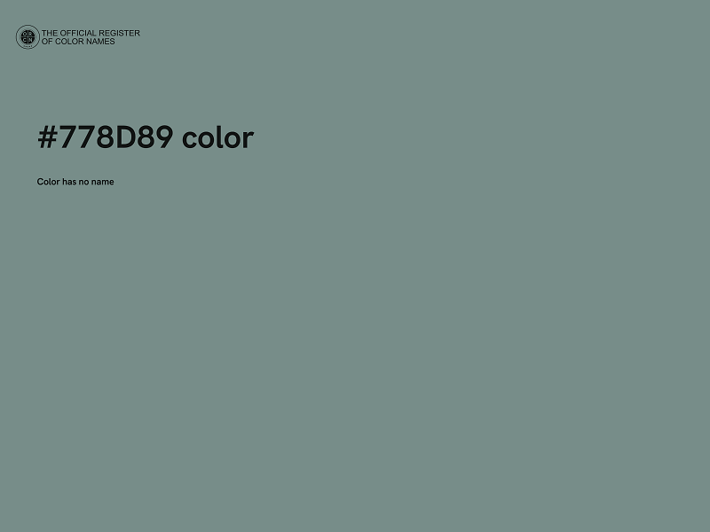 #778D89 color image