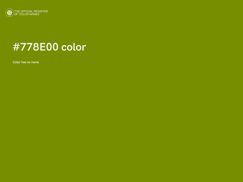 #778E00 color image