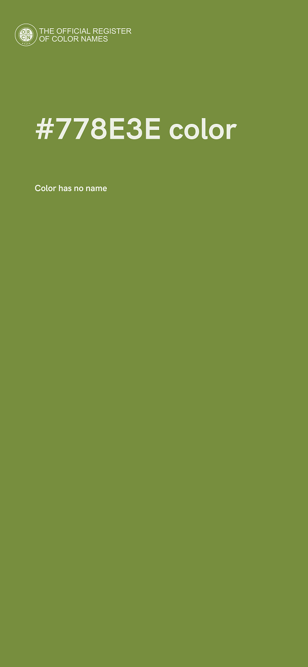 #778E3E color image