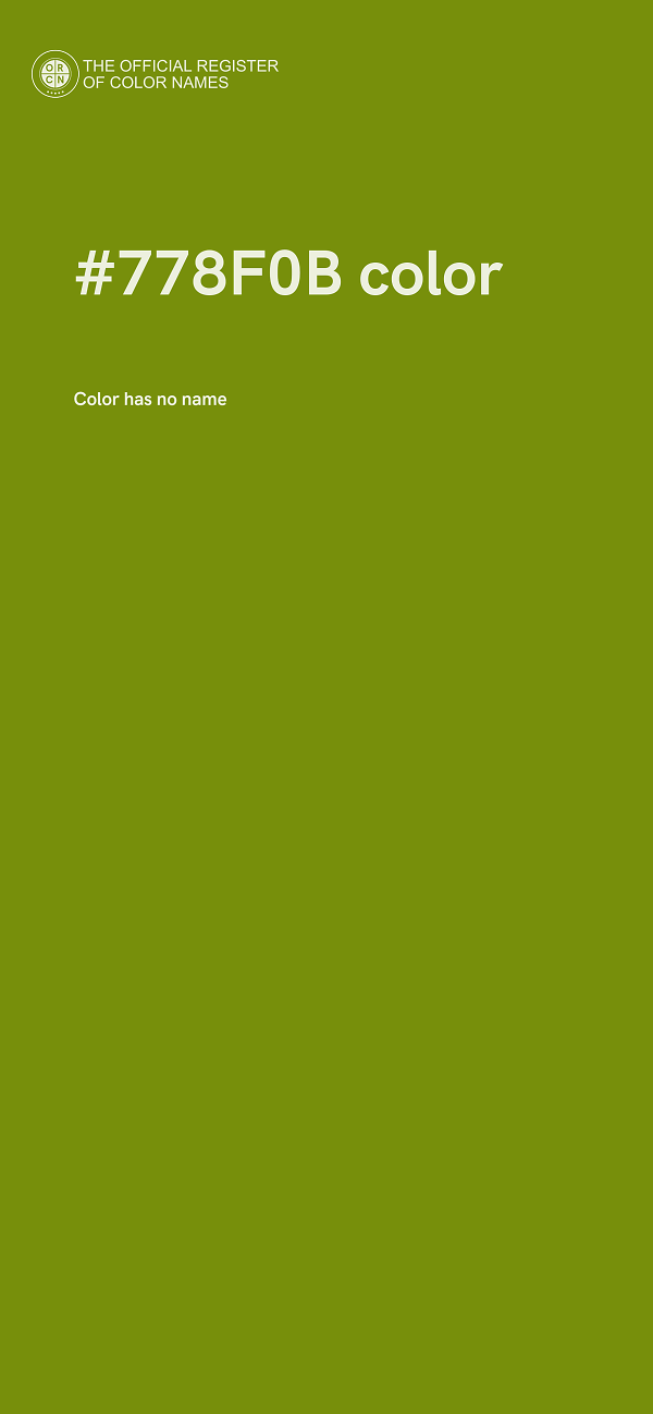 #778F0B color image