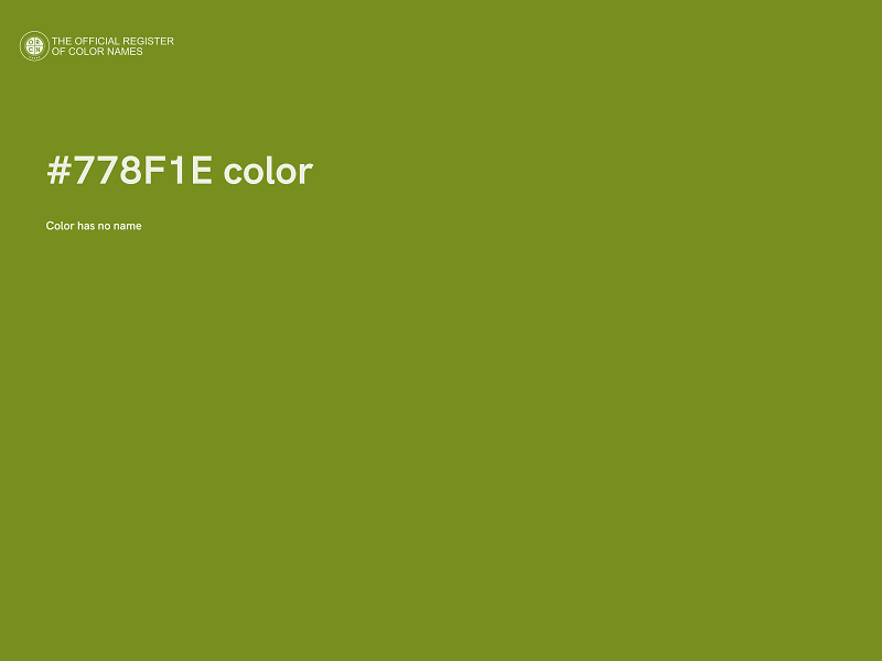 #778F1E color image