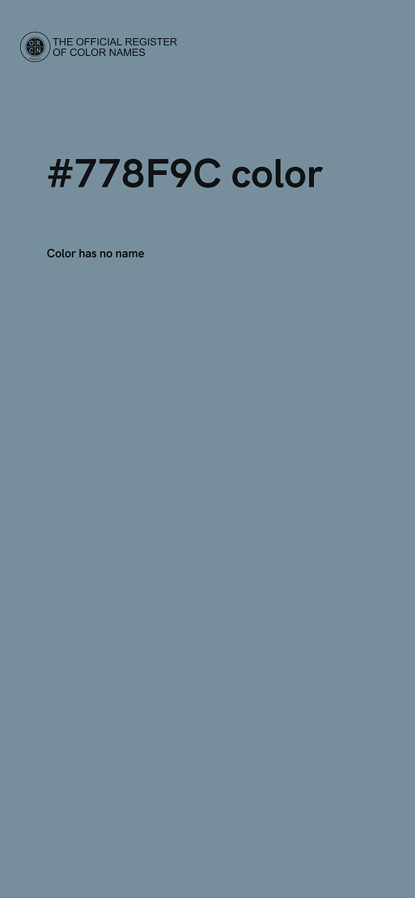 #778F9C color image