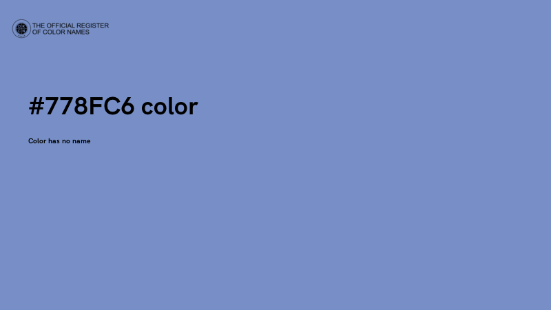 #778FC6 color image