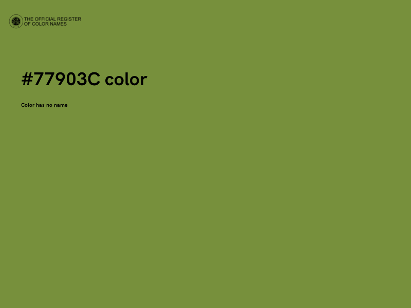 #77903C color image