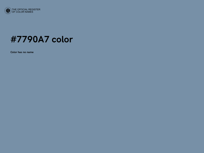 #7790A7 color image