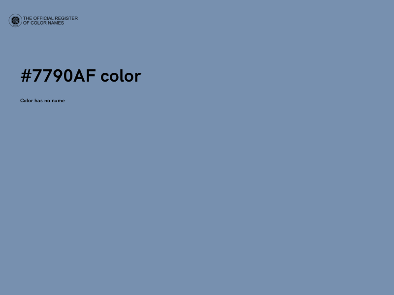 #7790AF color image