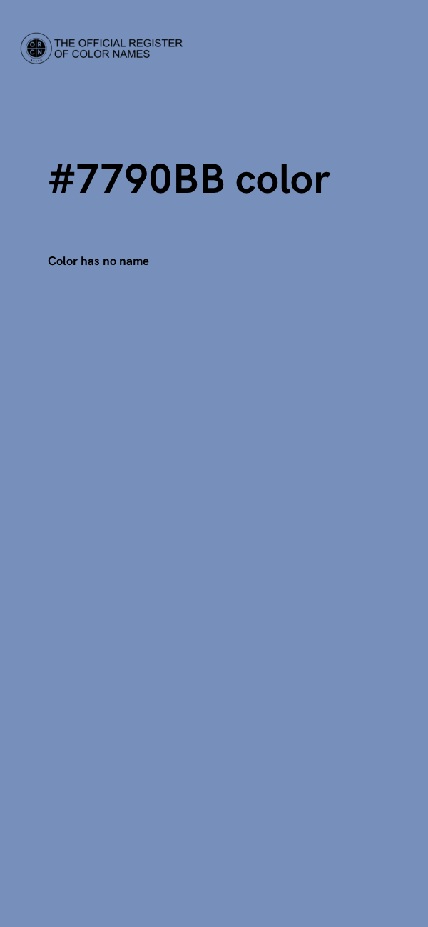 #7790BB color image