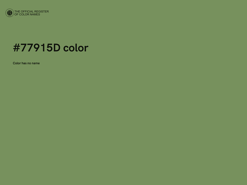 #77915D color image