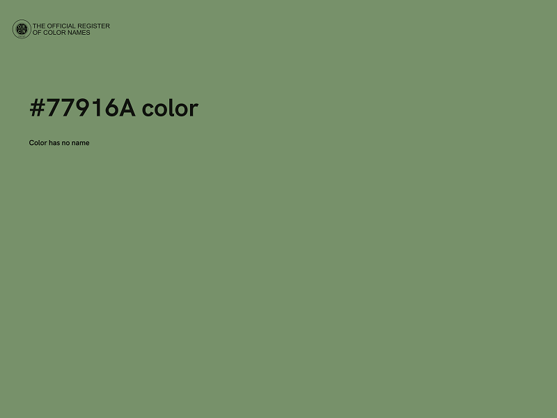 #77916A color image