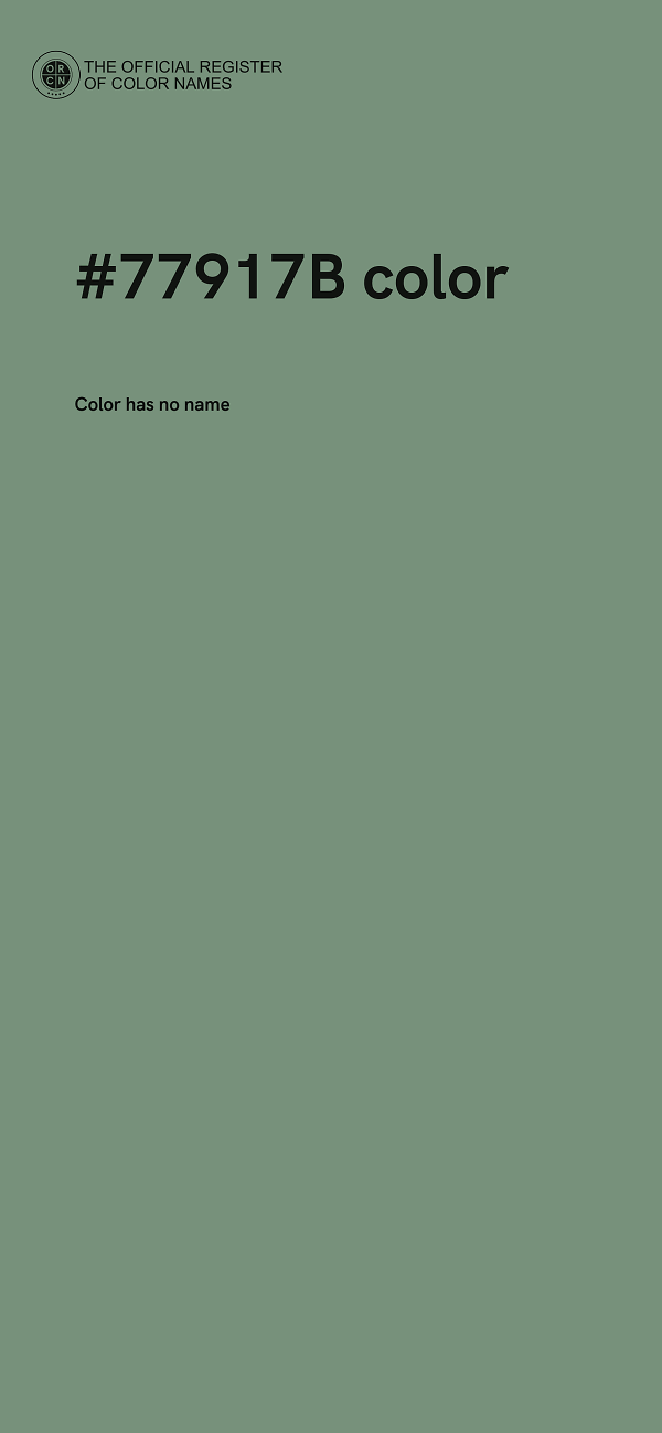 #77917B color image