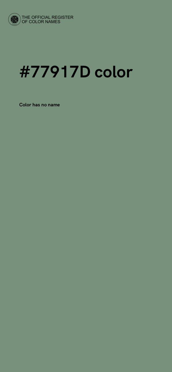 #77917D color image