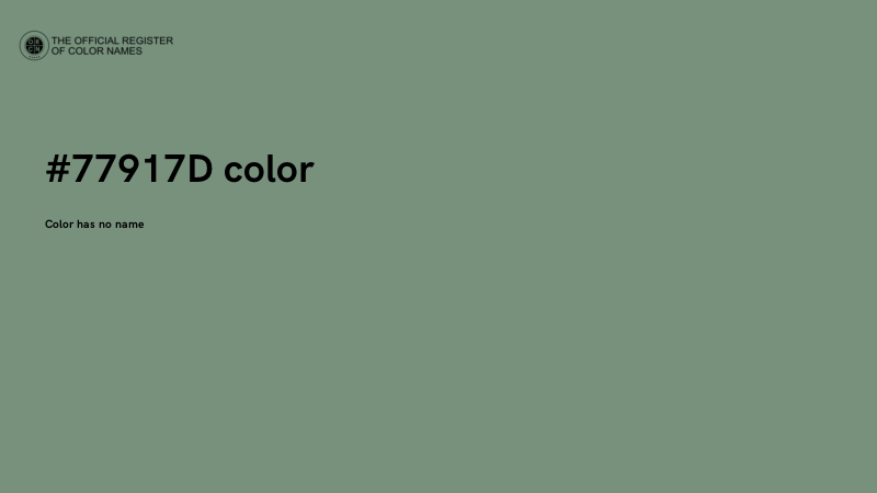 #77917D color image
