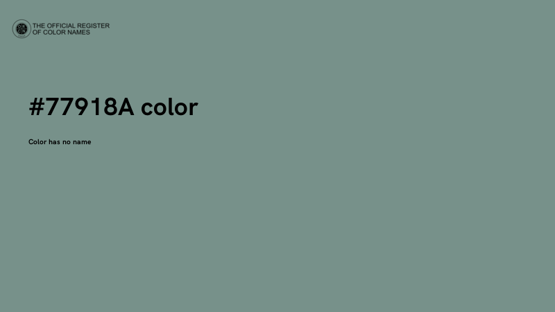 #77918A color image