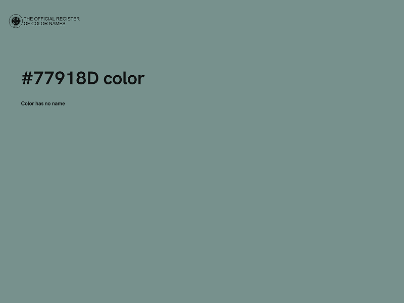 #77918D color image