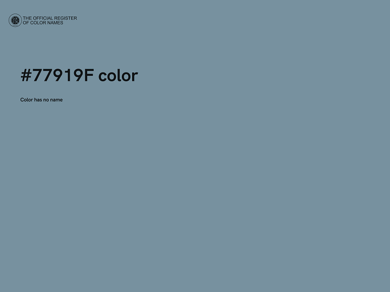 #77919F color image
